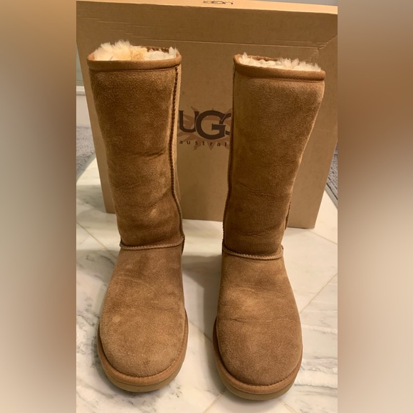 Size 6 Tall Ugg Tan Boots - Picture 12 of 15